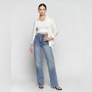 Reformation high rise wide leg wilder jeans